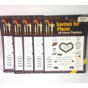 Sayings for Places Iron on Transfers Christmas Sayings PT 70250 Lot of 5 Holiday